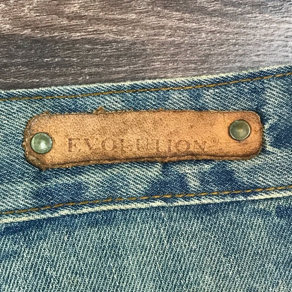 Evolution In Design Denim Artisan Men’s Distressed Blue Jean Shorts Size 40 - Picture 3 of 6